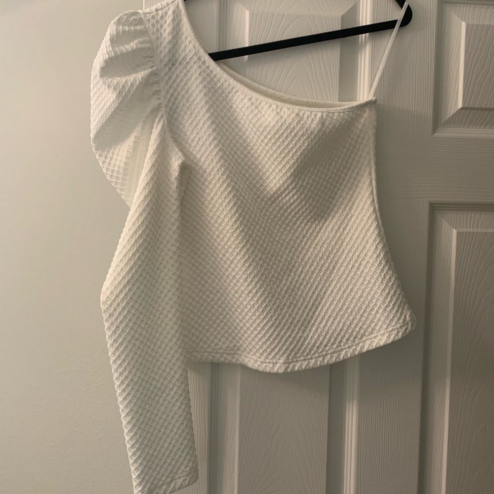 White off the shoulder top